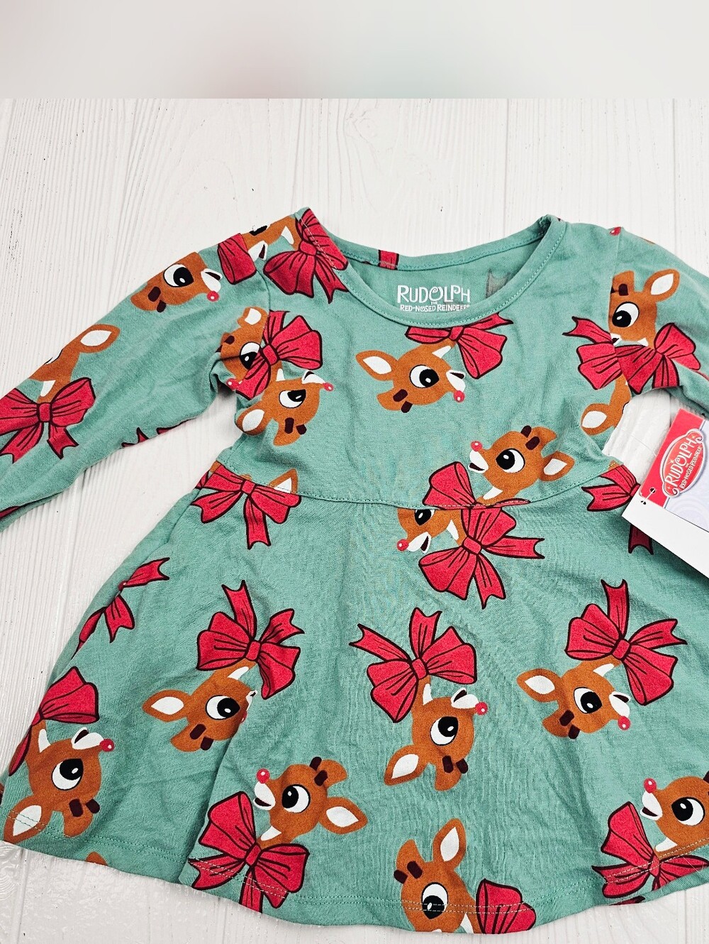 Rudolph Girls 12 Month Christmas Dress